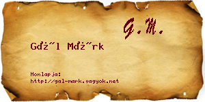 Gál Márk névjegykártya